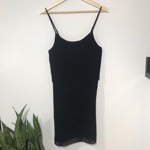 Accordion Pleat Cocktail Dress